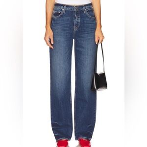 High-Rise Wide-Leg Women’s Jeans - Dark Blue